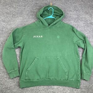 Hidden Jeans x Disney Wall-E Pixar Line Work Pullover Hoodie Size Large Green